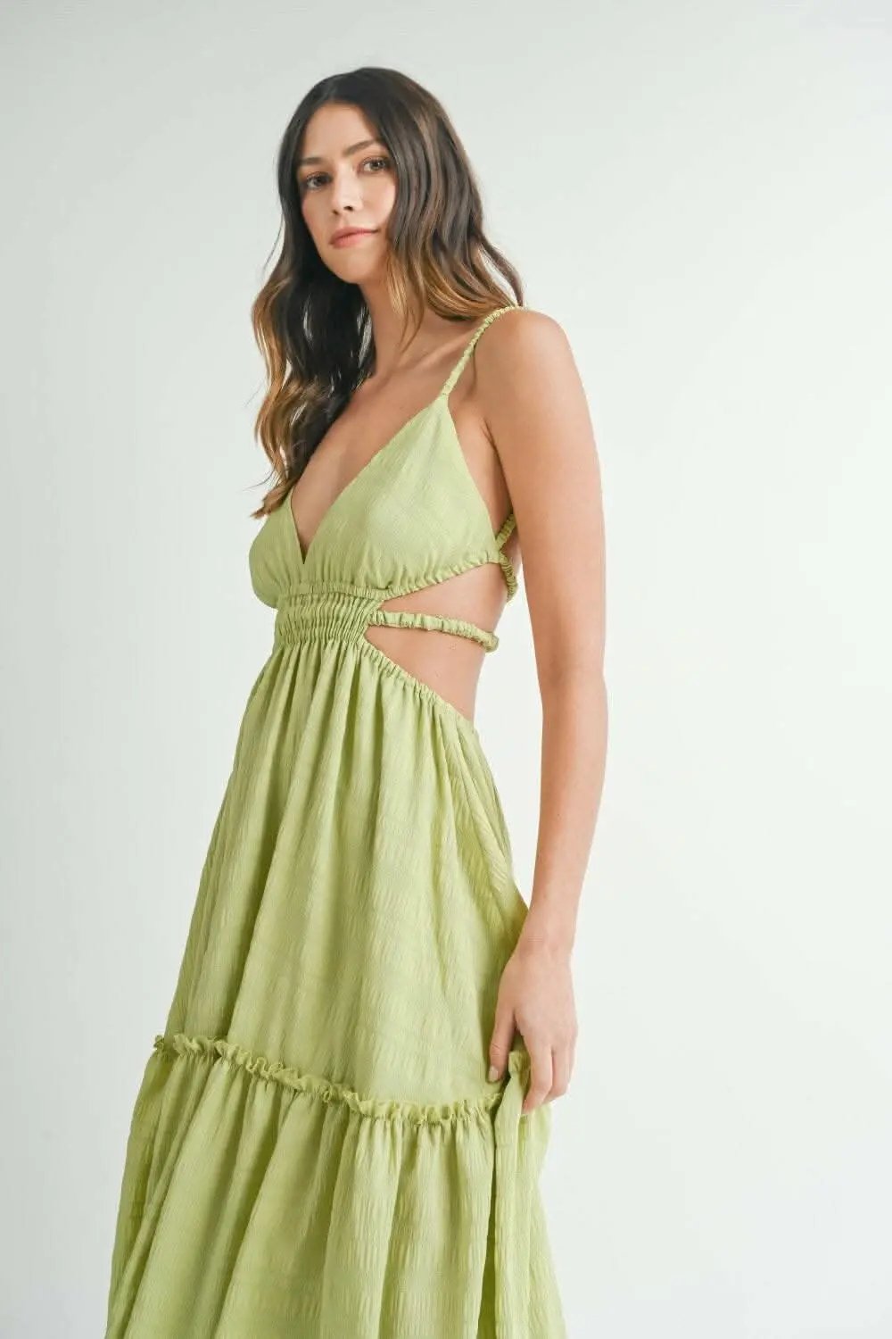 Trendsi MABLE Cutout Waist Backless Maxi Dress