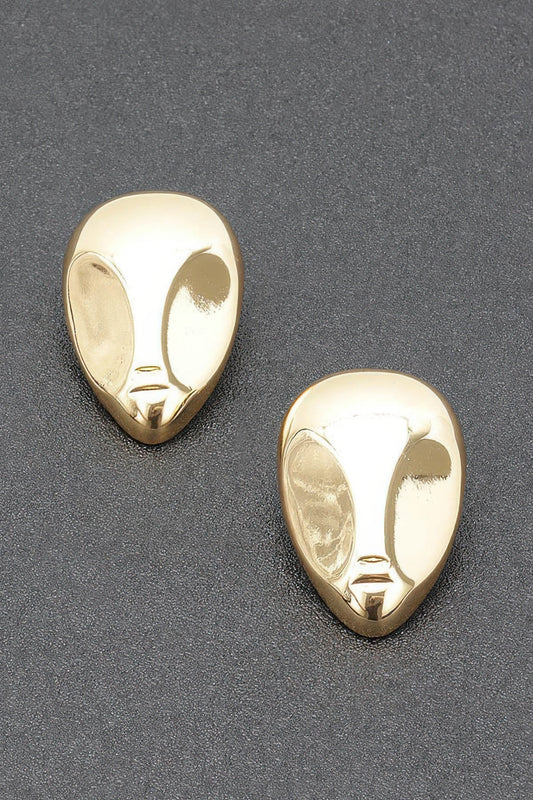 MADISON Gold Plated Metal Earrings: NYFW BYMANYC ® New York