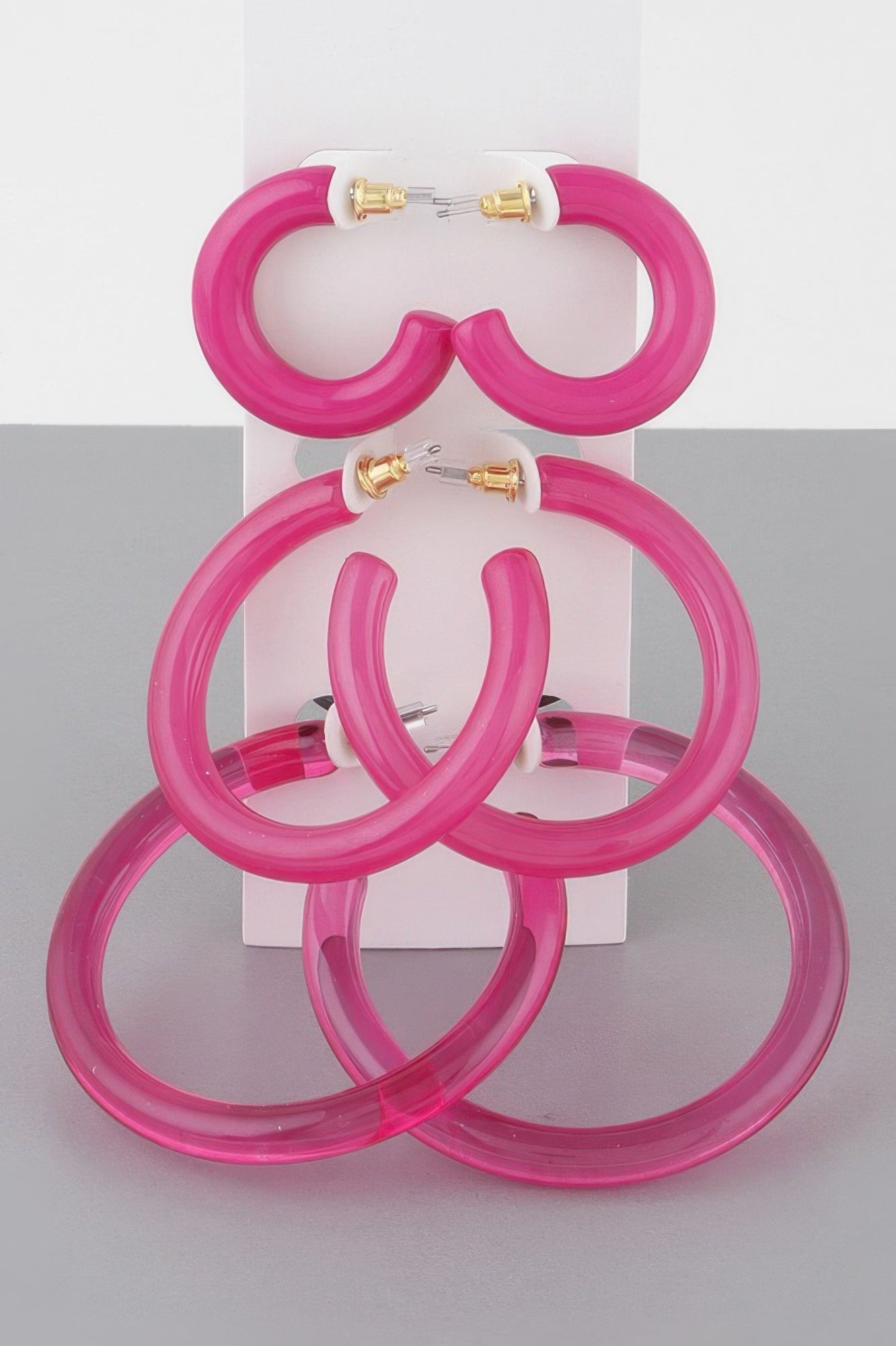MADISON Multi Solid Hoop Earrings Set: NYFW BYMANYC ® New York