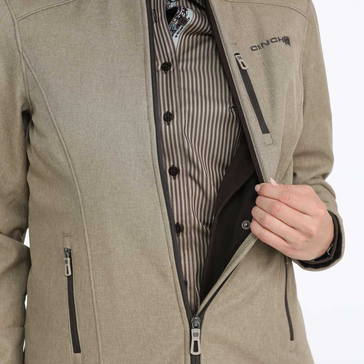 Khaki CC Jacket | Cinch Womens