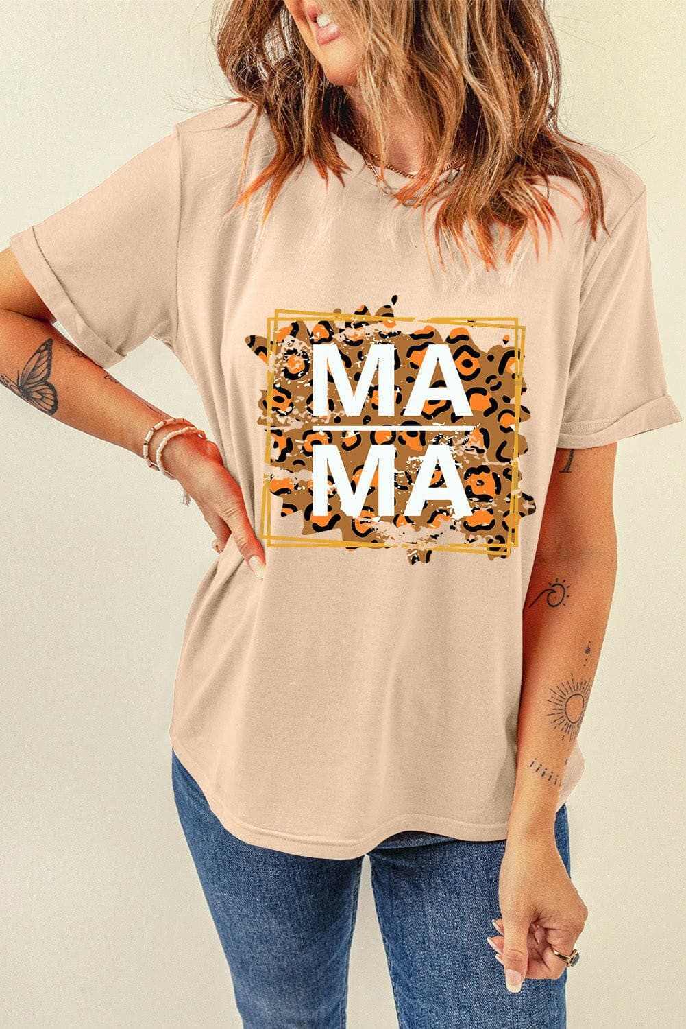 Trendsi just arrived - MAMA round neck tee - short sleeve