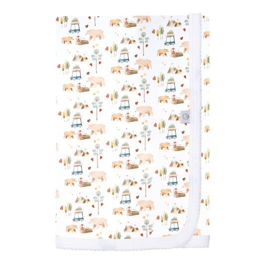 Forest Adventure Pima Baby Blanket