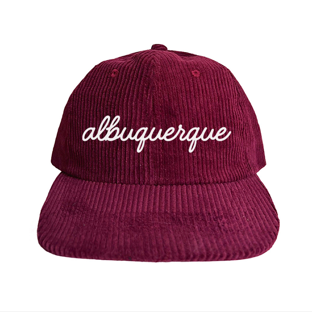 Albuquerque Cursive Corduroy Cap