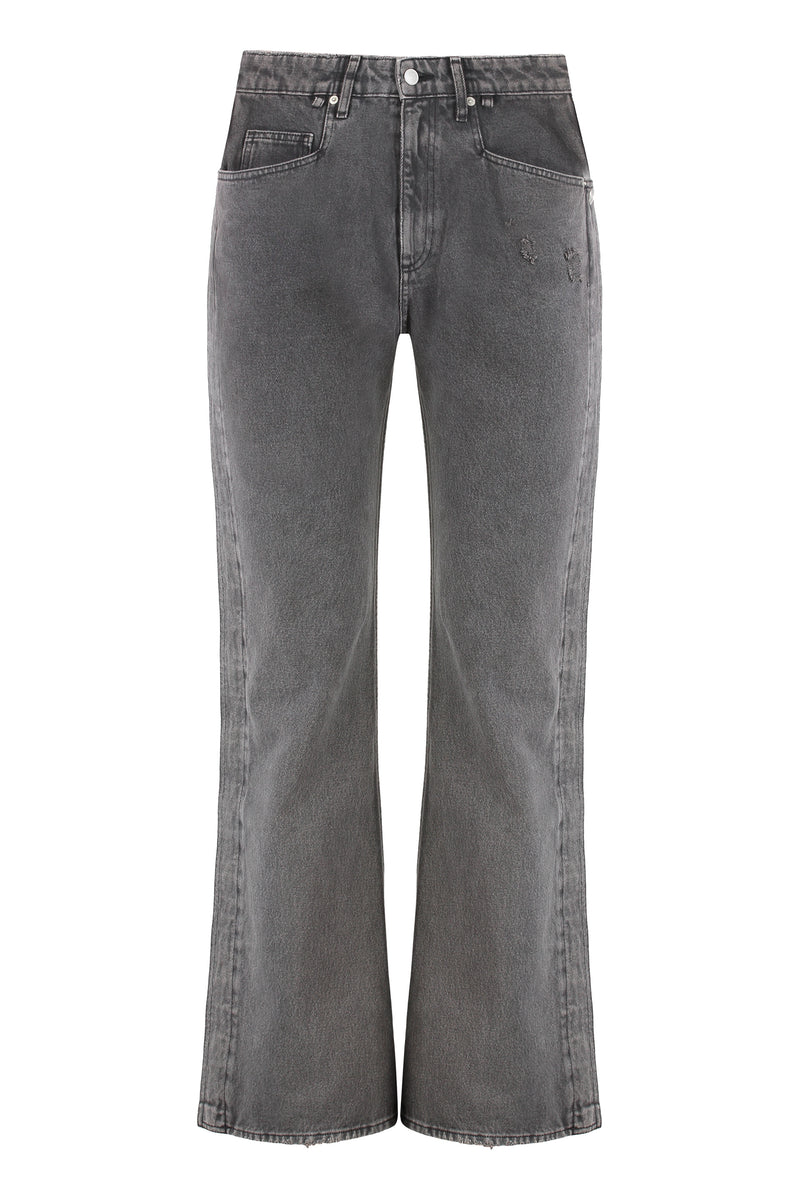 5-Pocket Straight-Leg Jeans