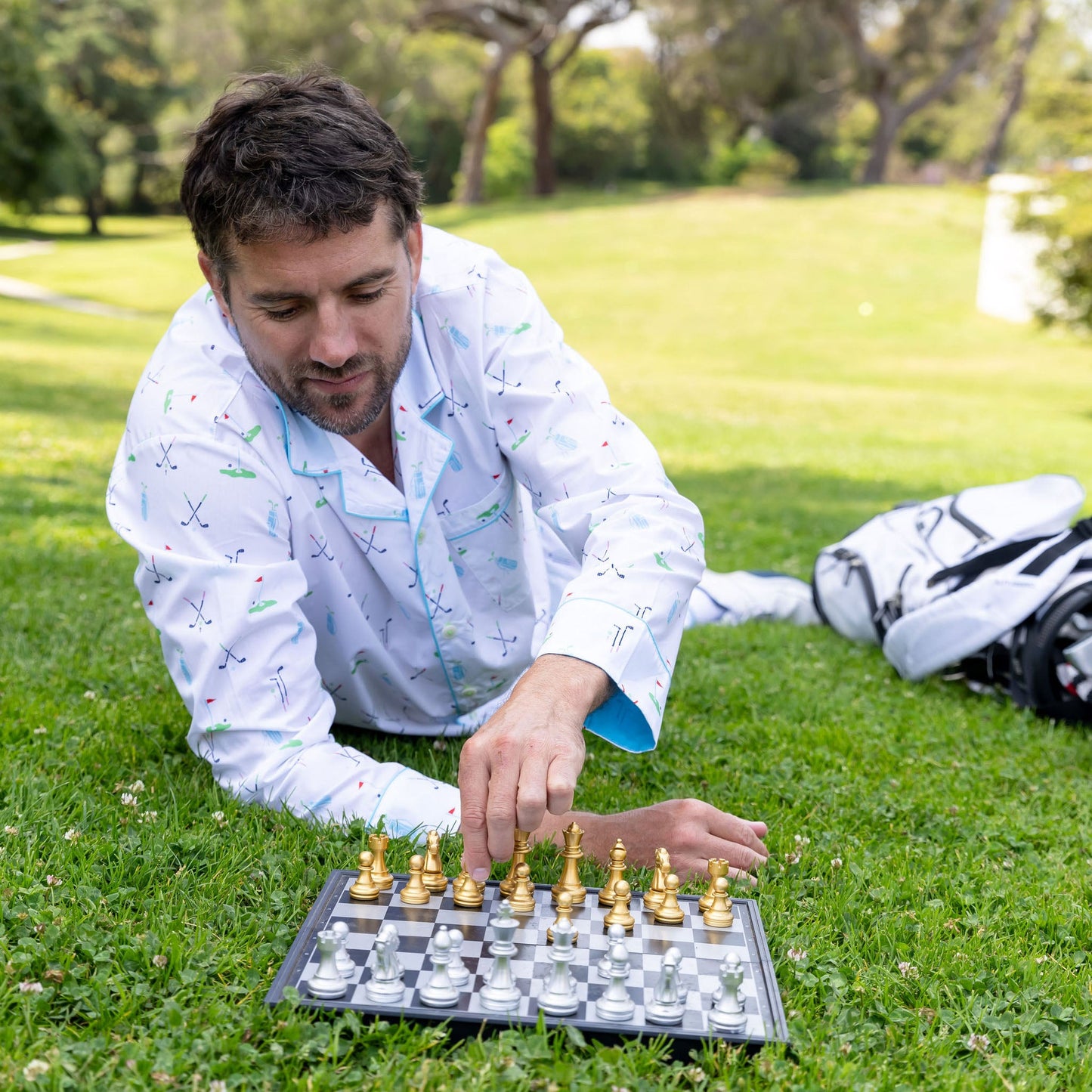 Men's Golf Long PJ Set