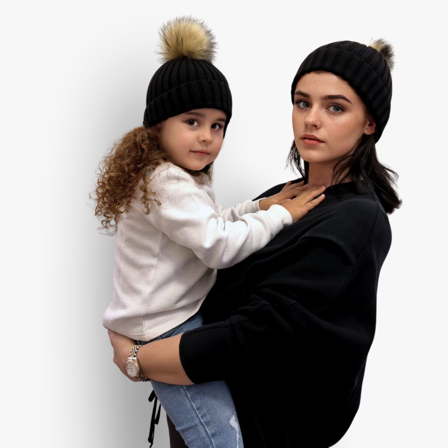 Mom N Me Beanie Set