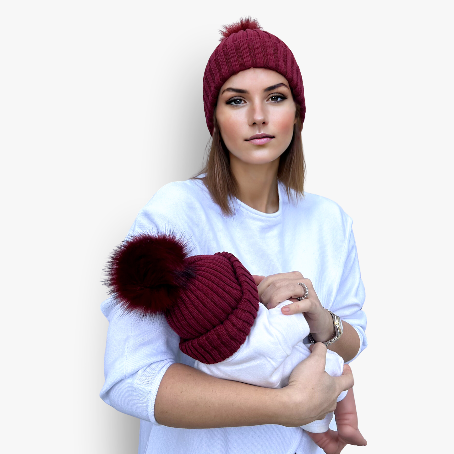 Mom N Me Beanie Set