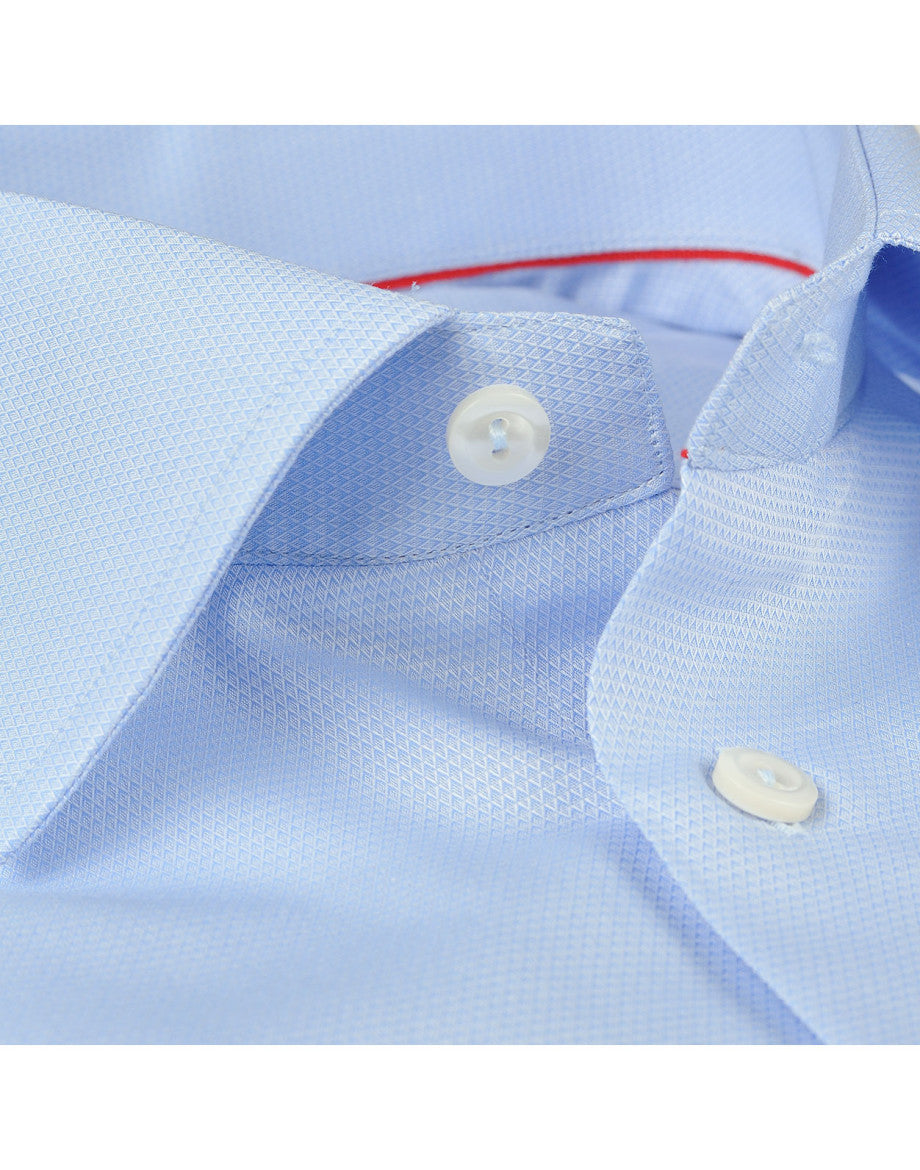 Made in Italy Dress Shirts// Solid Lt Blue - contemporary fit