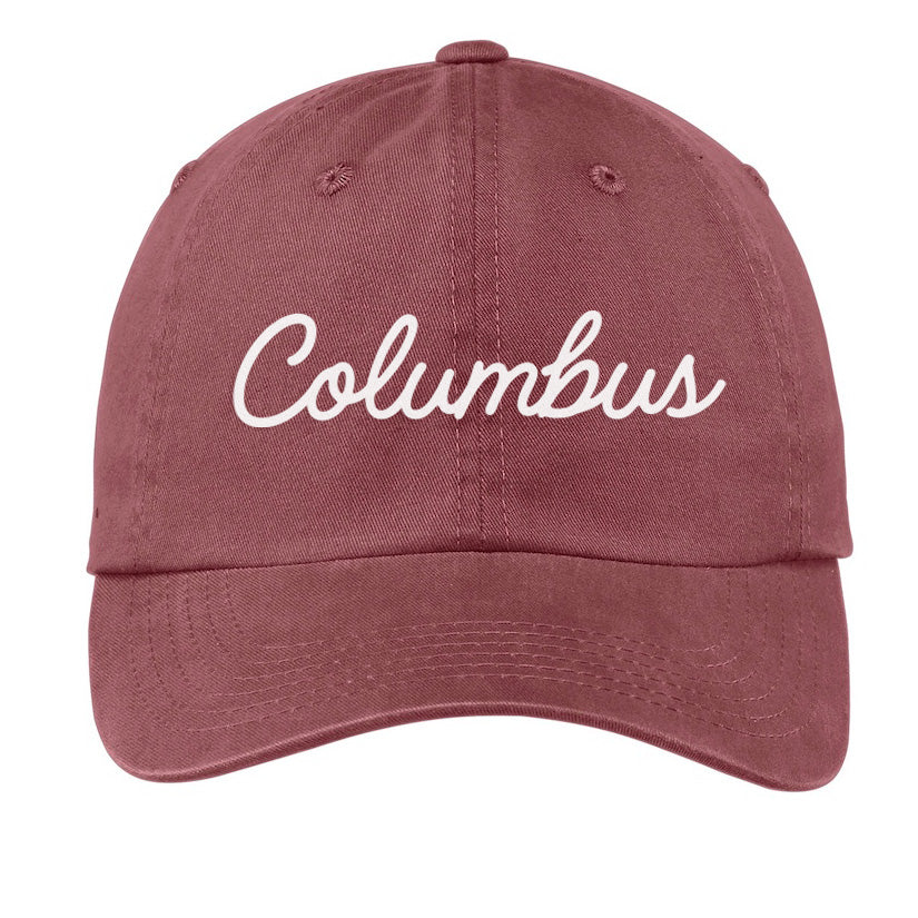 Columbus Cursive Baseball Cap
