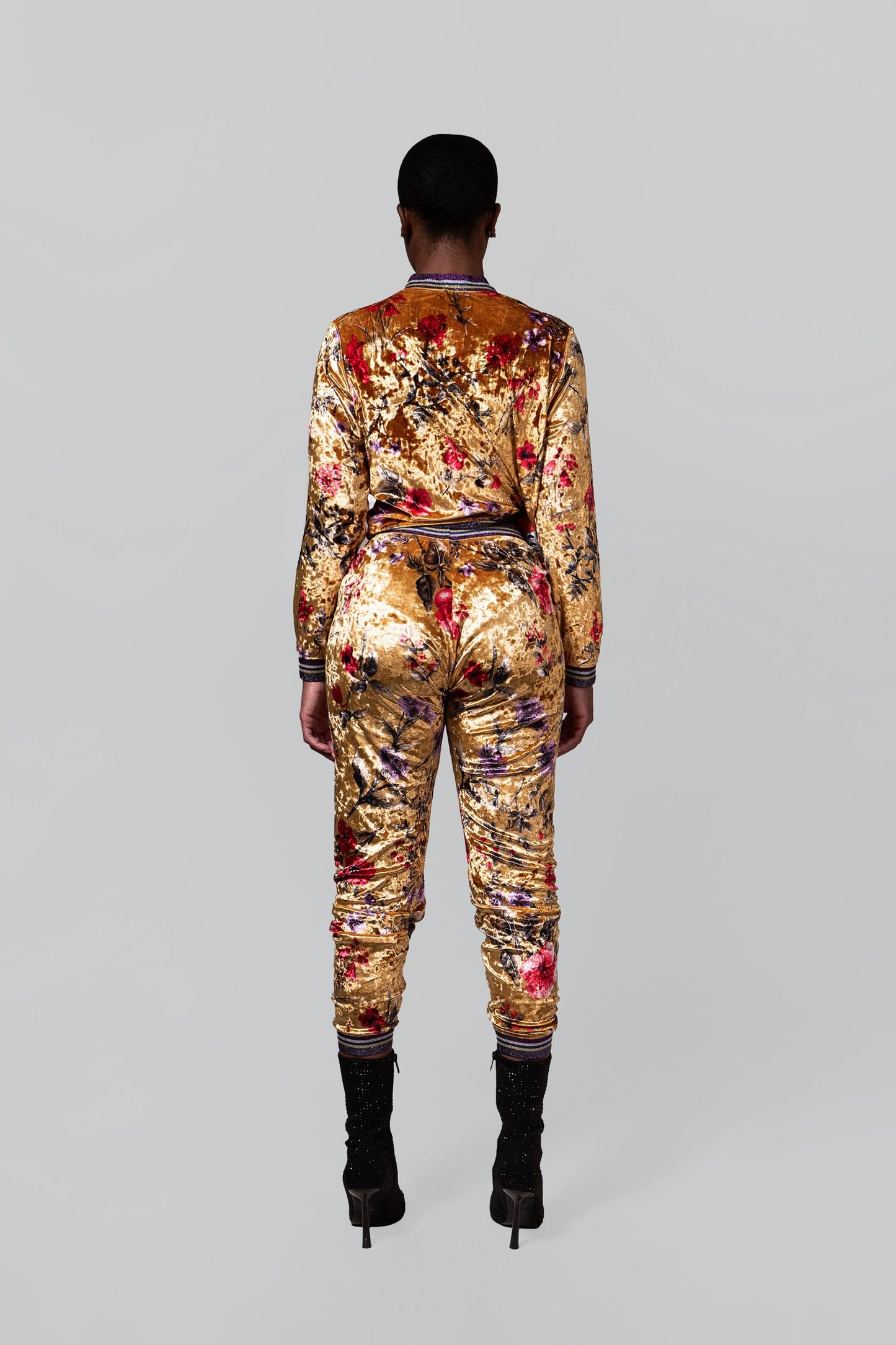 Goddess Velour Gold Tracksuit