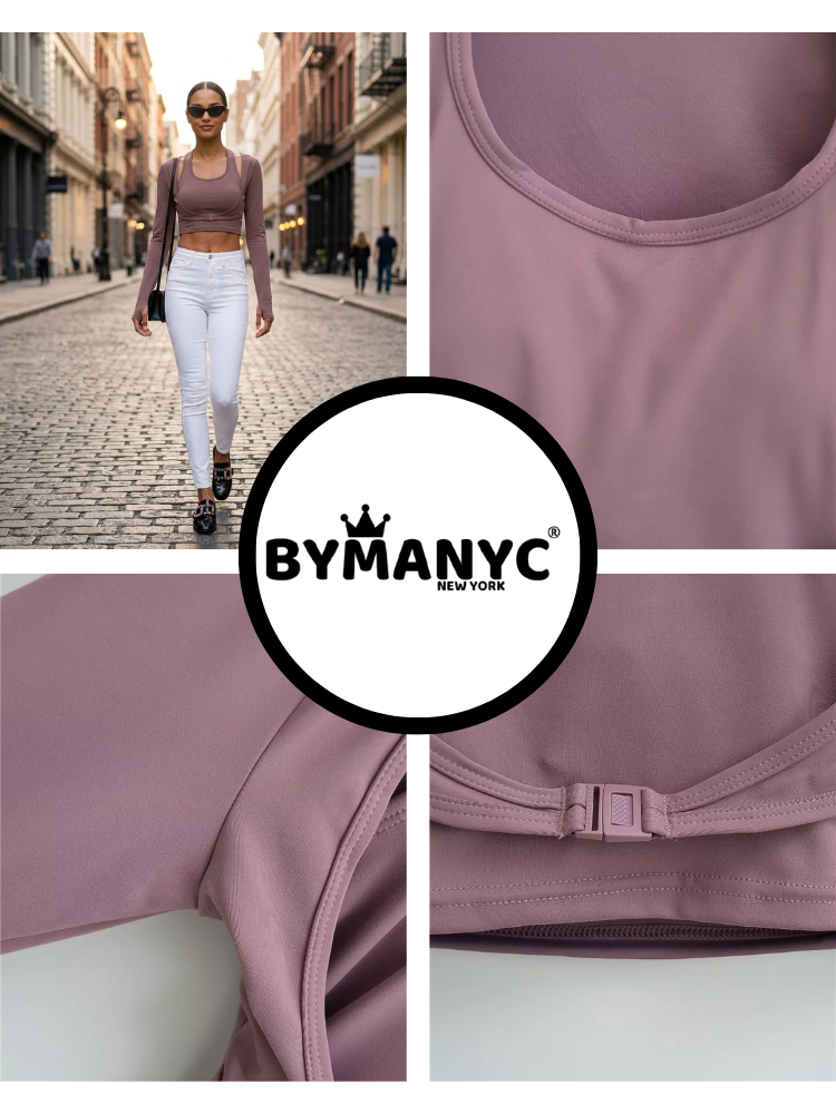 Mauve CENTRAL PARK Sports Top Prêt-à-Porter BYMANYC ® New York