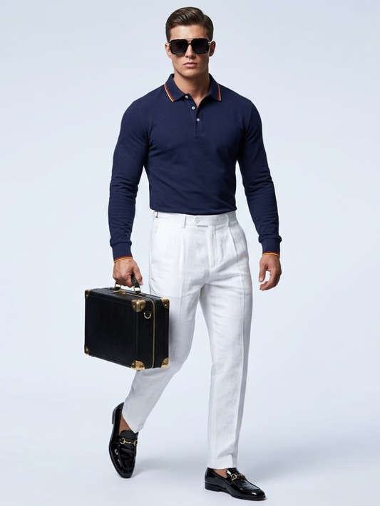 Men's Long-Sleeve Polo CENTRAL New Collection Prêt-à-Porter BYMANYC ® New York