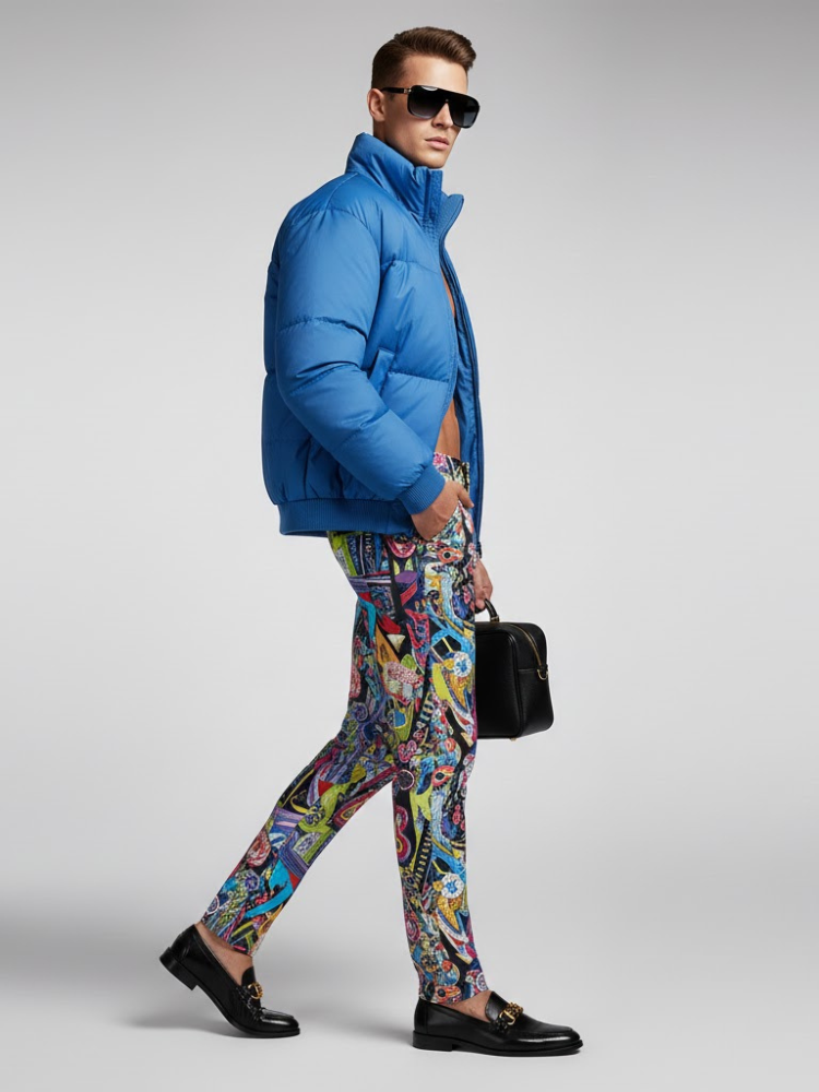 Men's Puffer Jacket TIMES SQUARE NYFW New Colecction BYMANYC ® New York