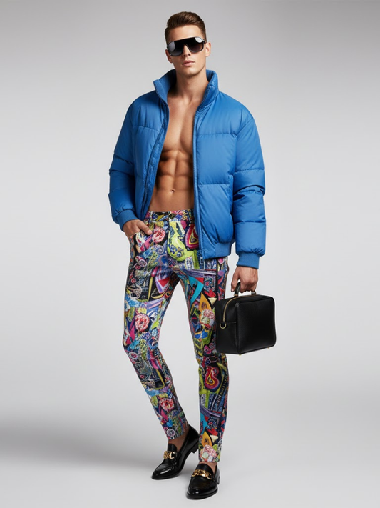 Men's Puffer Jacket TIMES SQUARE NYFW New Colecction BYMANYC ® New York