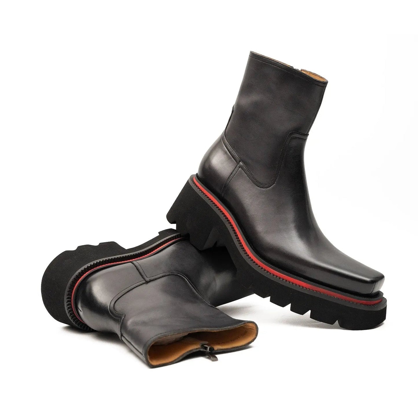 Men's Calfskin Thick - Sole Chelsea Boots