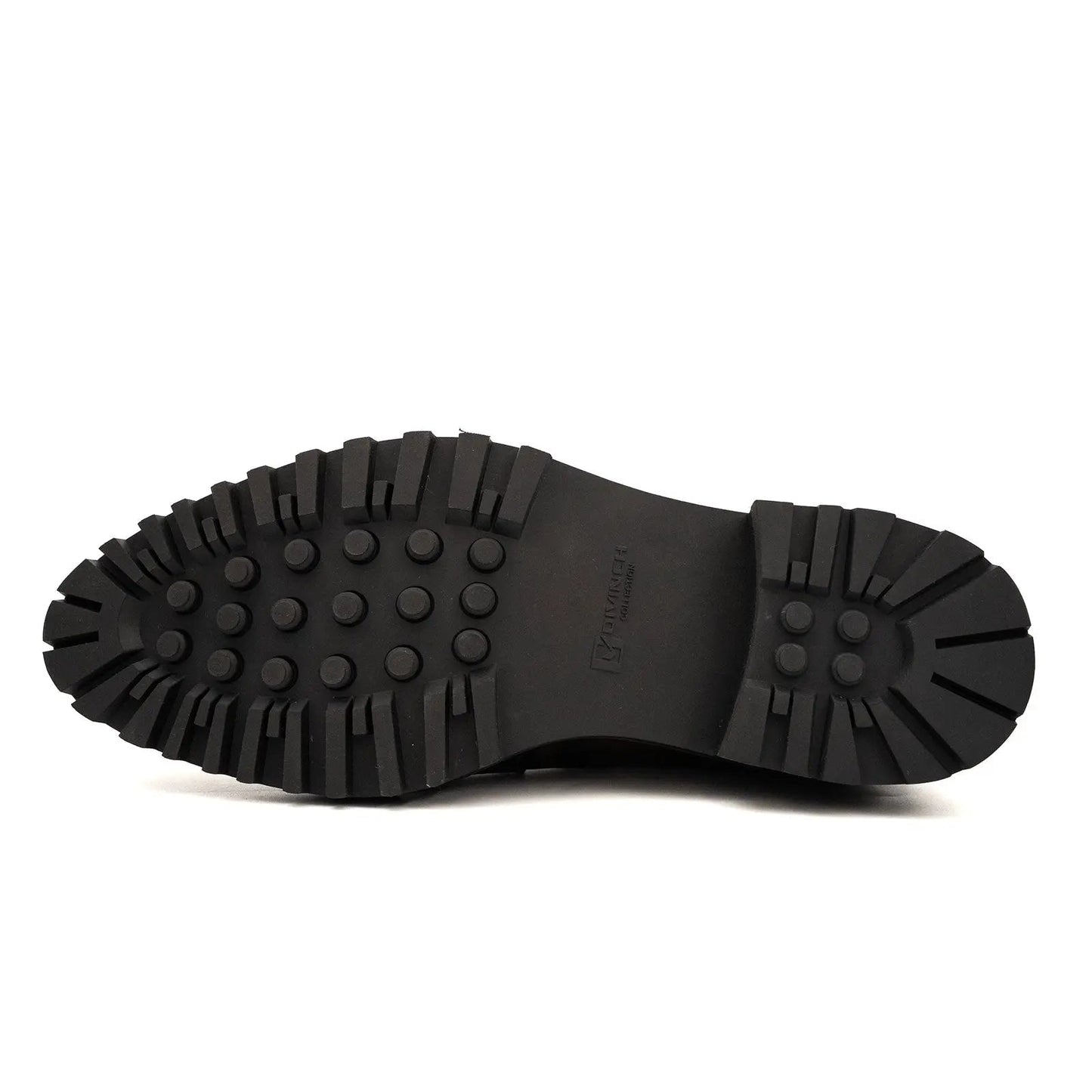 Men's Coffee Calfskin Buckle Chelsea Boots