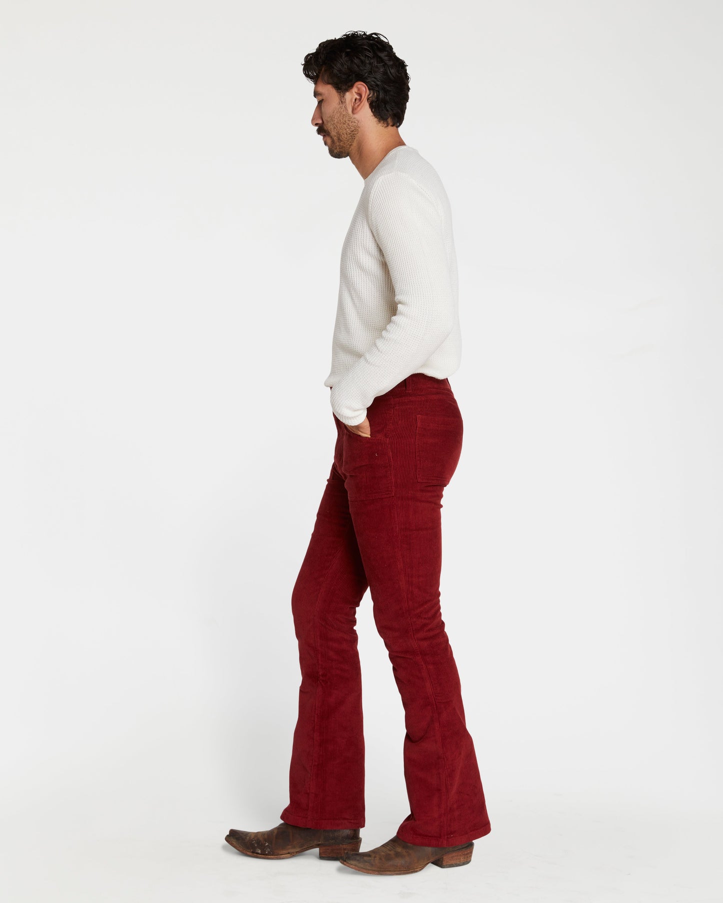 Men's Bell Bottom (Burgundy)