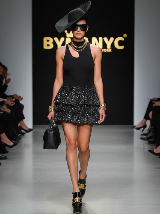 Midnight Sequin Flare • ECLIPSE New Collection BYMANYC ® New York