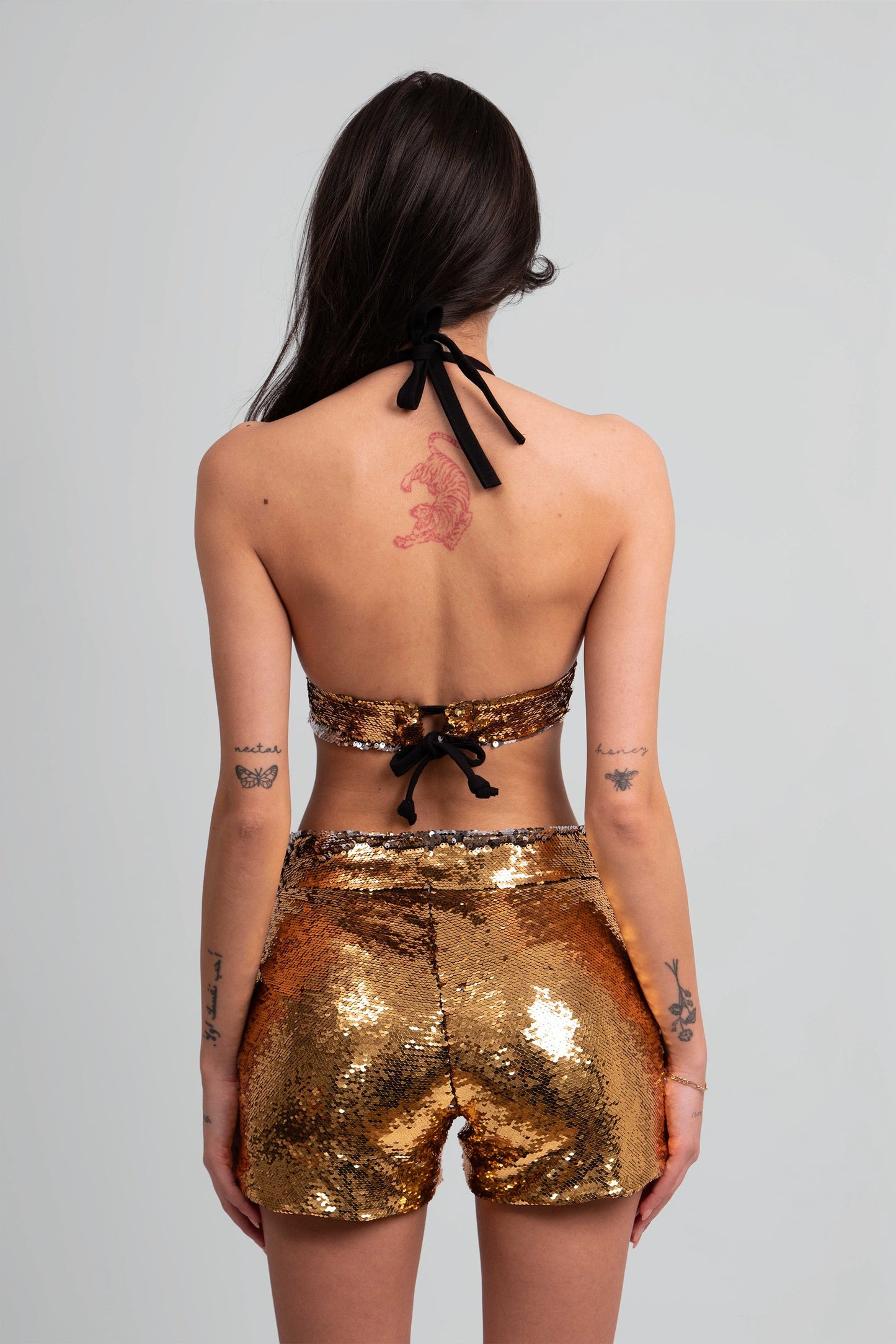 Minami Gold Sequin Bralette