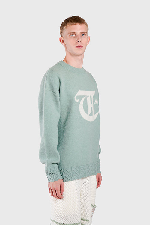 Racket Club Knit Crewneck Sweater