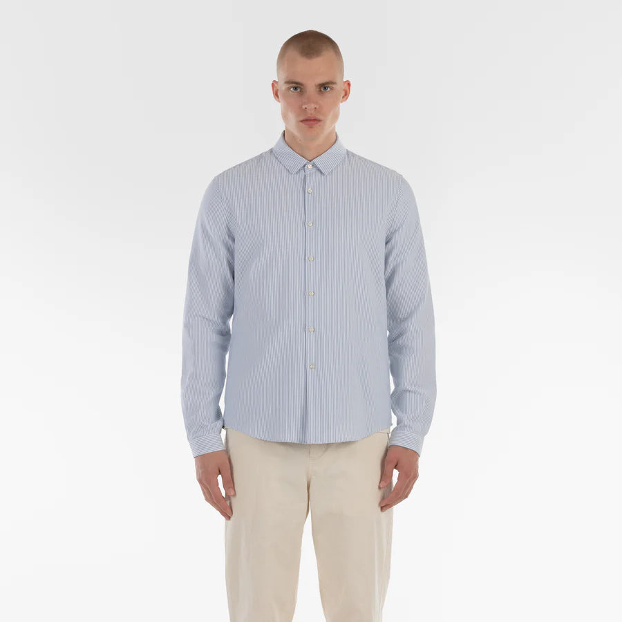 MONOBI - Side Pocket Oxford Shirt
