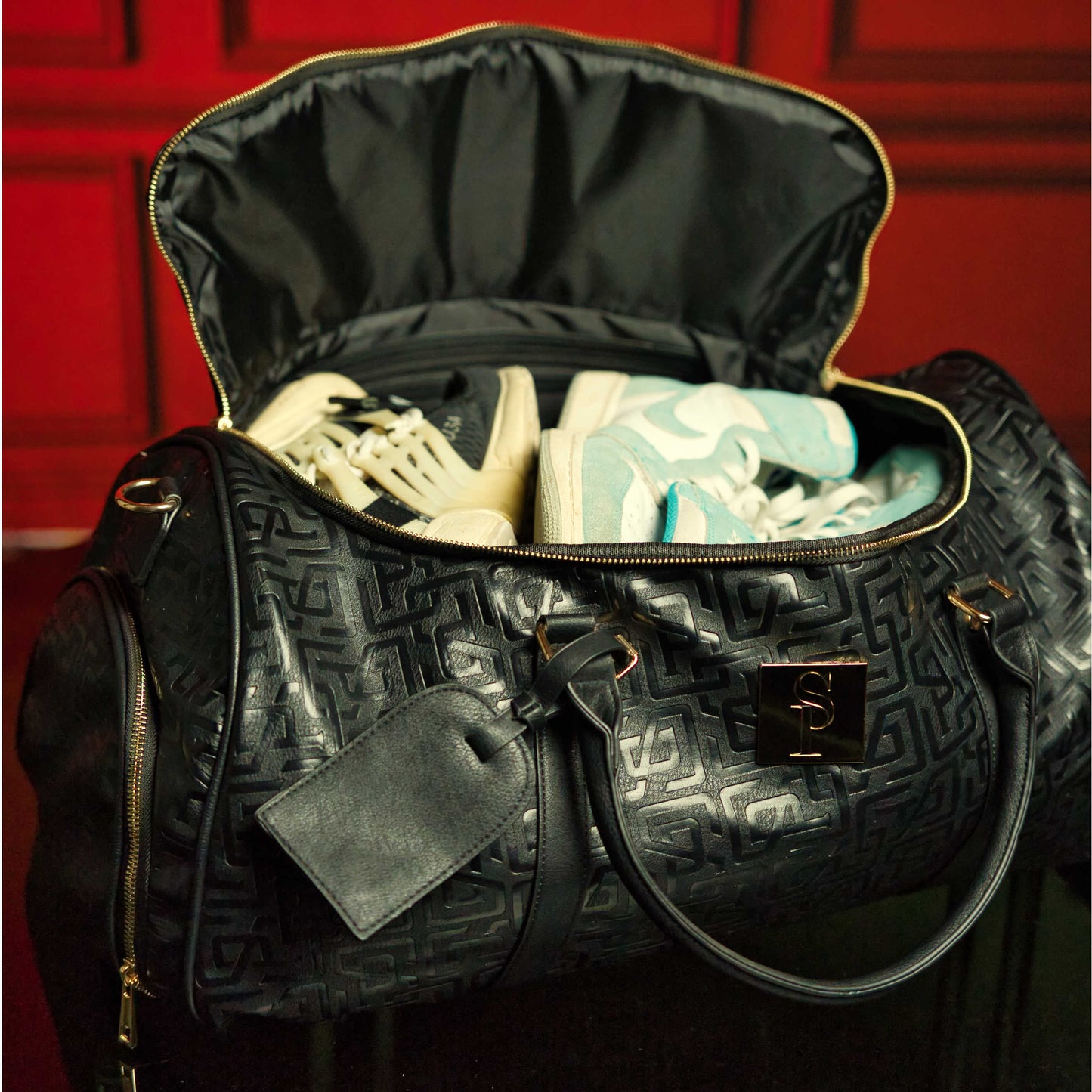 Monogram Leather Signature Bag Set (Signature and Duffle)