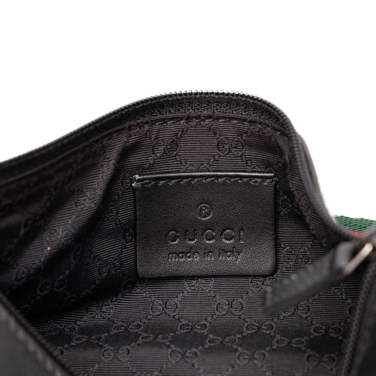 Shoulder Bag Denim Web Black (Pre-Owned)