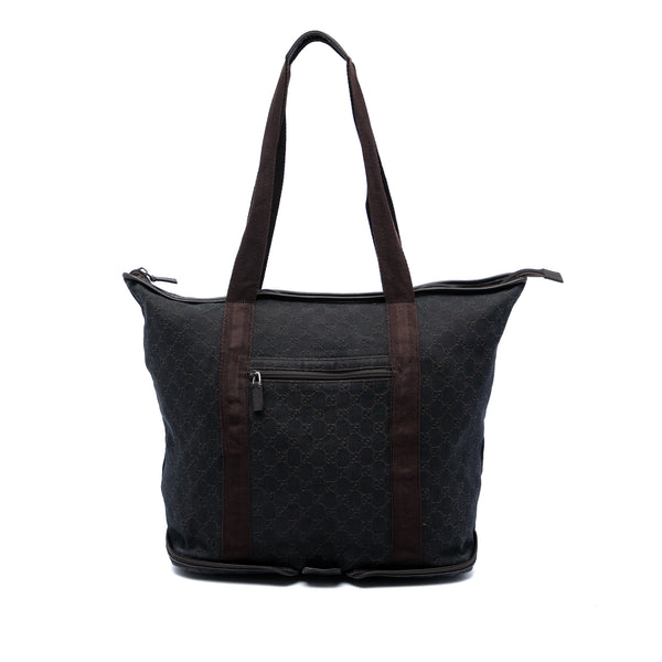Denim Tote Bag, Blue (Pre-Owned)