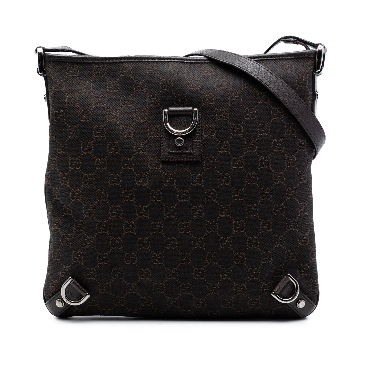 Crossbody Bag Abbey D Ring Denim Brown (Pre-Owned)