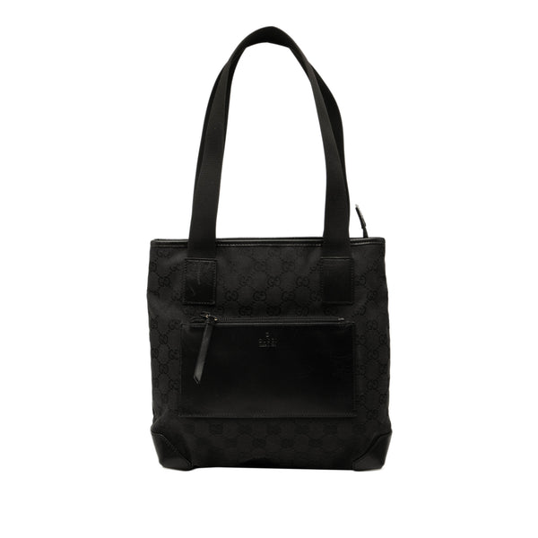 Tote Bag GG Denim Black (Pre-Owned)