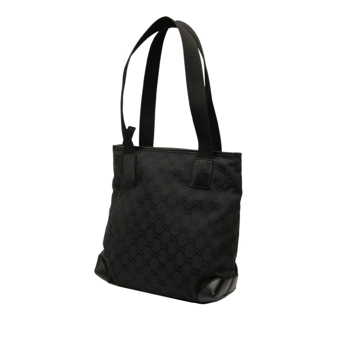 Tote Bag GG Denim Black (Pre-Owned)