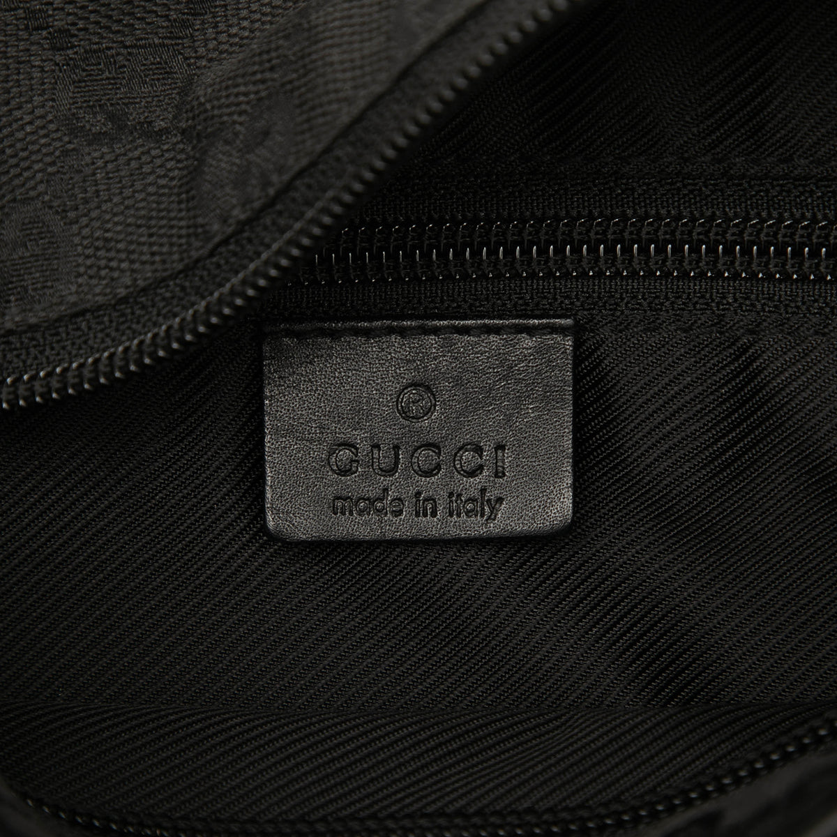 Tote Bag GG Denim Black (Pre-Owned)