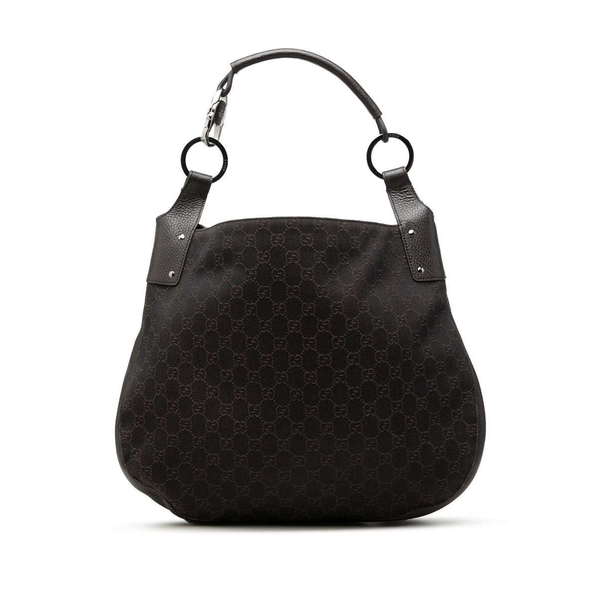 Hobo Bag GG Denim Brown (Pre-Owned)