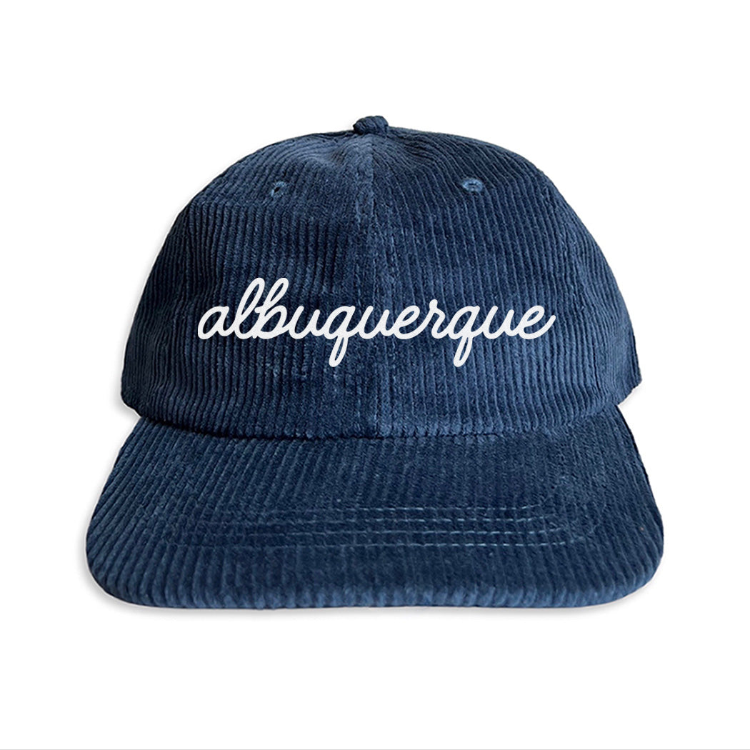 Albuquerque Cursive Corduroy Cap