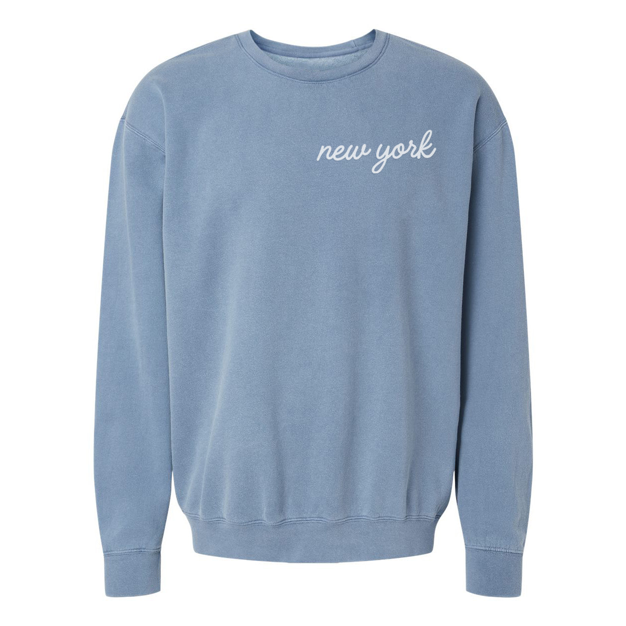 New York Cursive Washed Sweatshirt