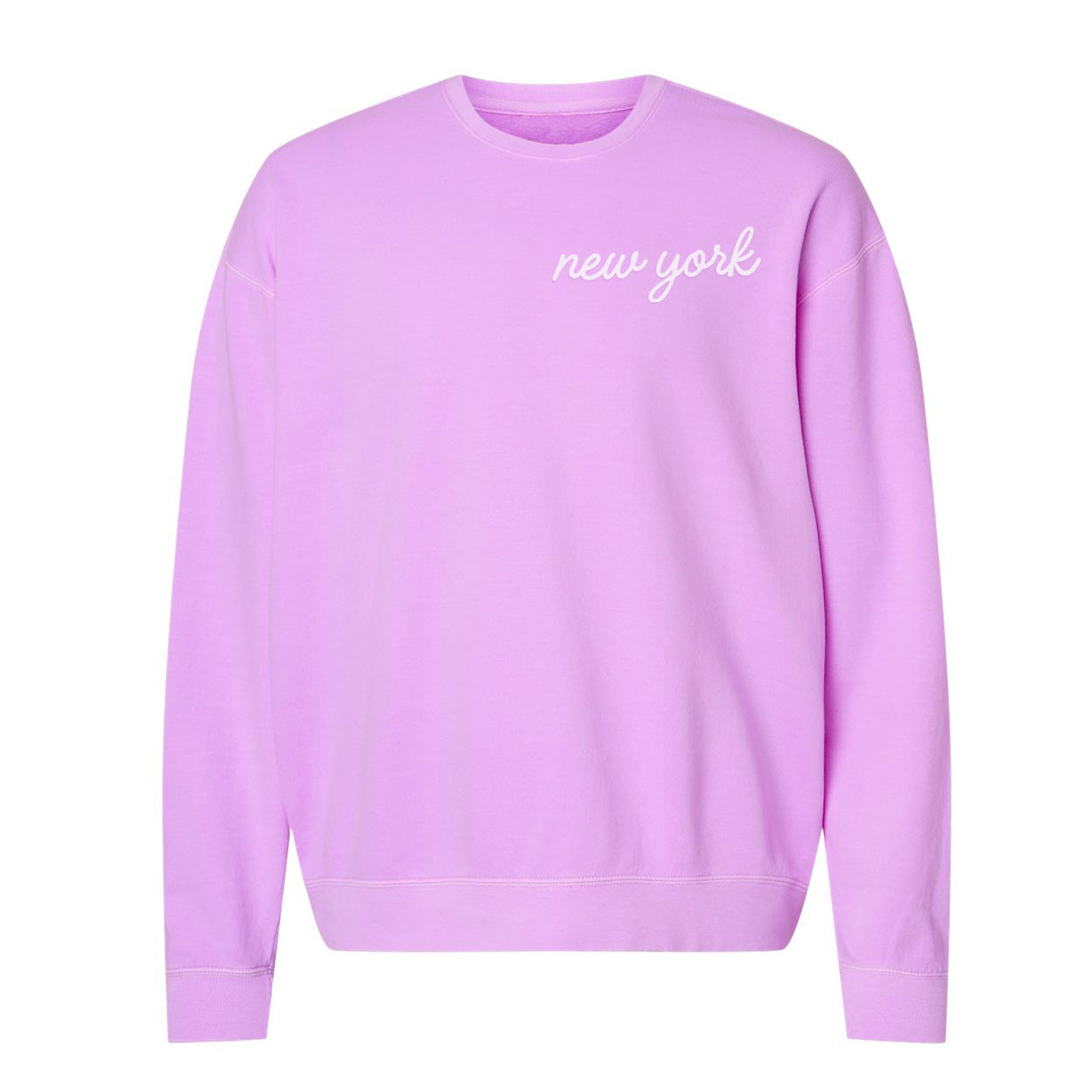 New York Cursive Washed Sweatshirt