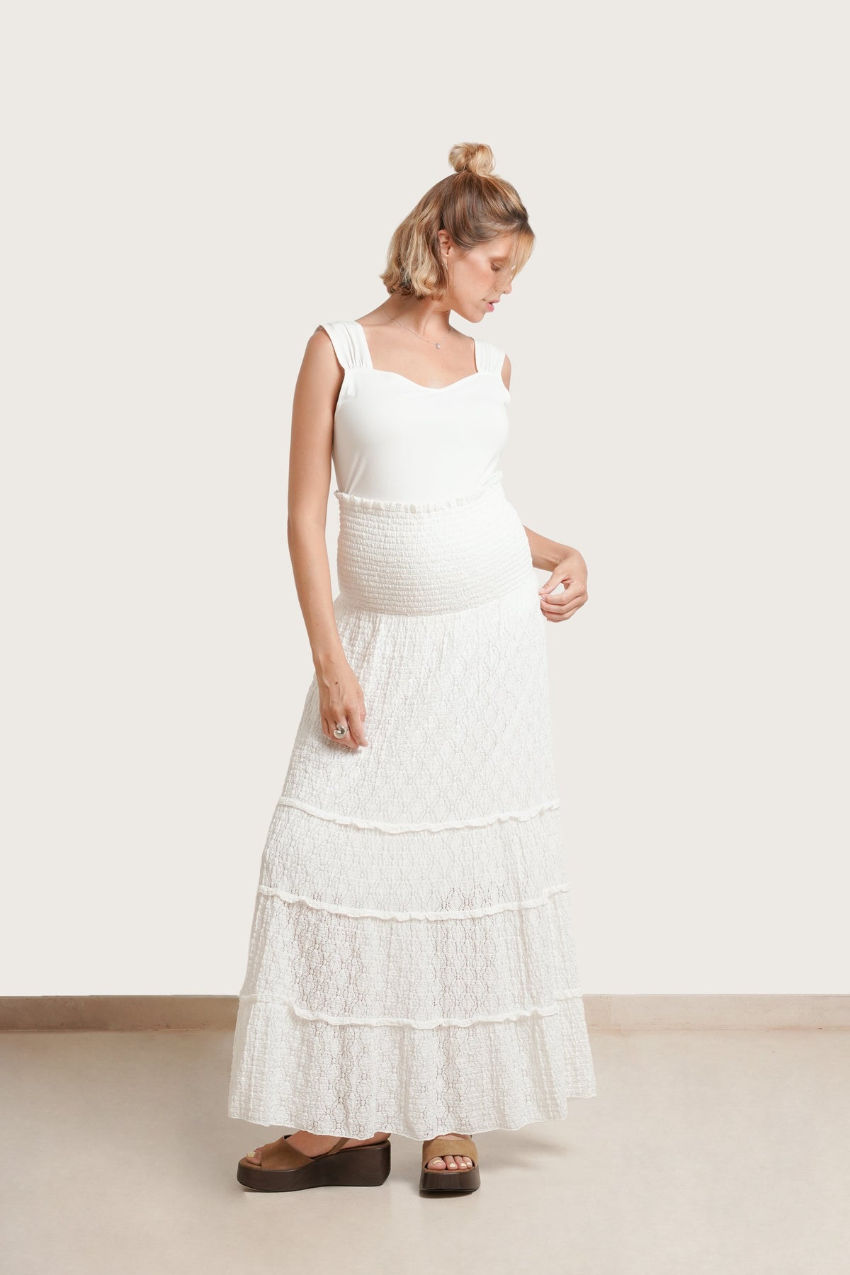 Florence Stretch Lace Maxi Skirt