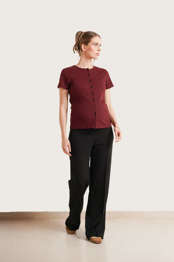 Avery Rib Nursing Tee