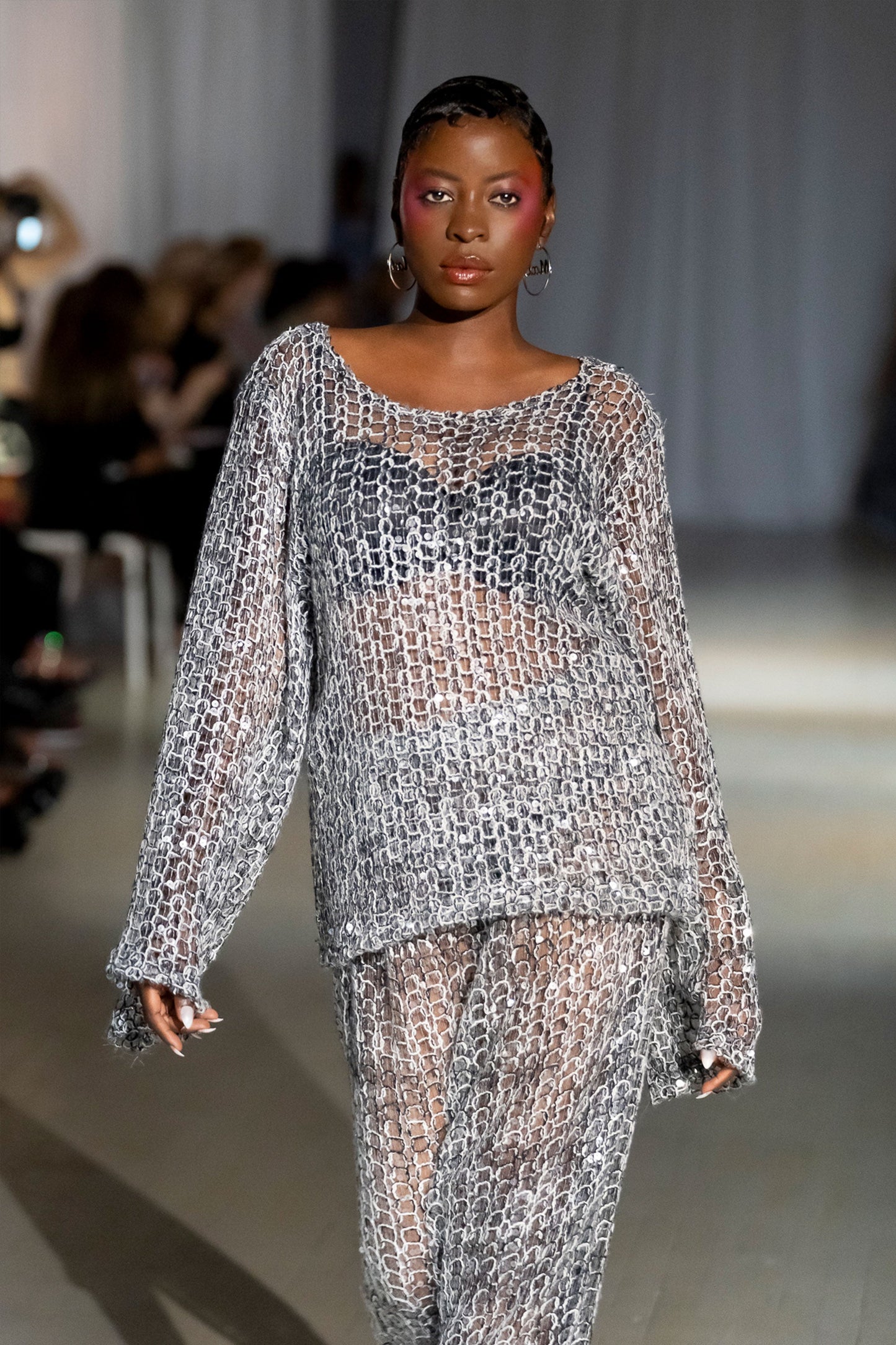 Naomi Sequin Two-Piece Skirt Set