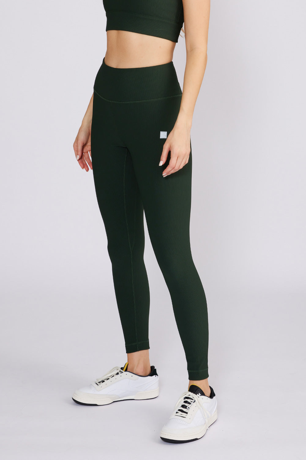 Nancy ribbed legging hunter green