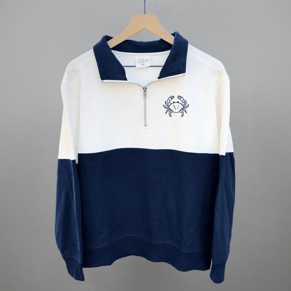 Crab Doodle (Navy Blue) (Left Chest)