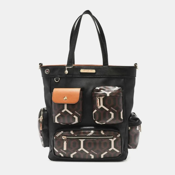 Trendsi Nicole Lee Geometric Tote Women's Everyday Shoulder Bag Chic & Spacious
