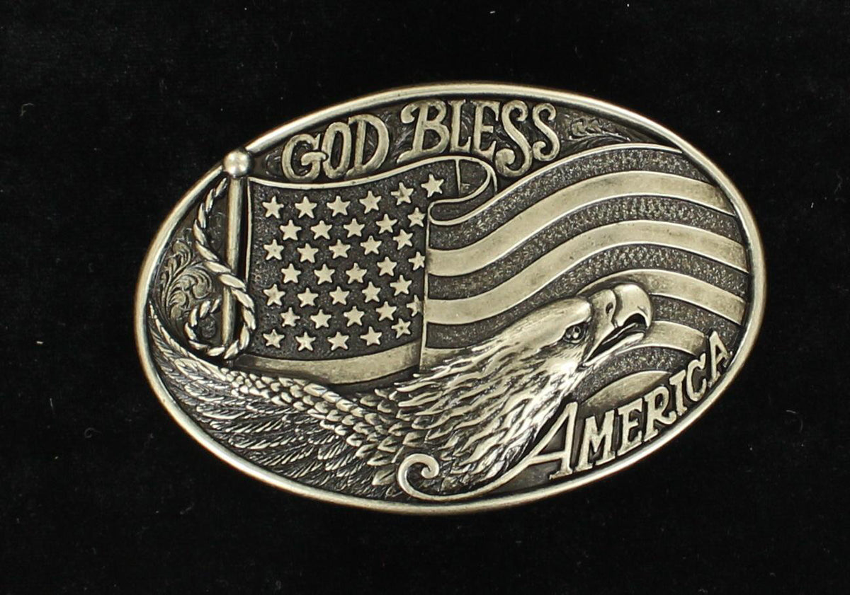 God Bless America Buckle
