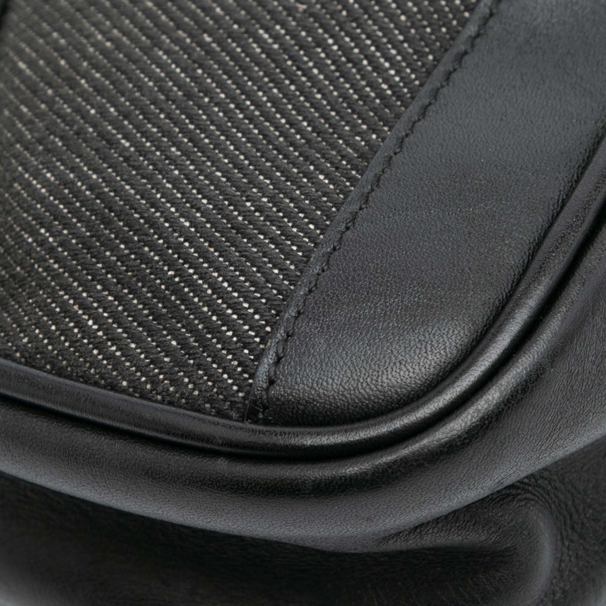 Shoulder Bag Denim Web Black (Pre-Owned)