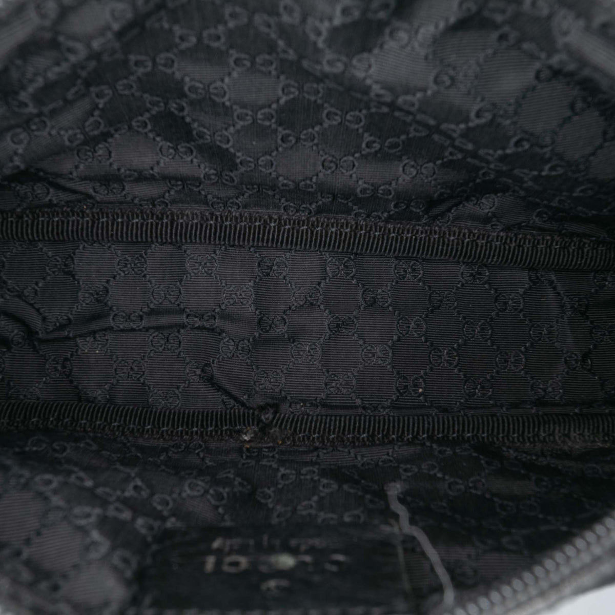 Shoulder Bag Denim Web Black (Pre-Owned)