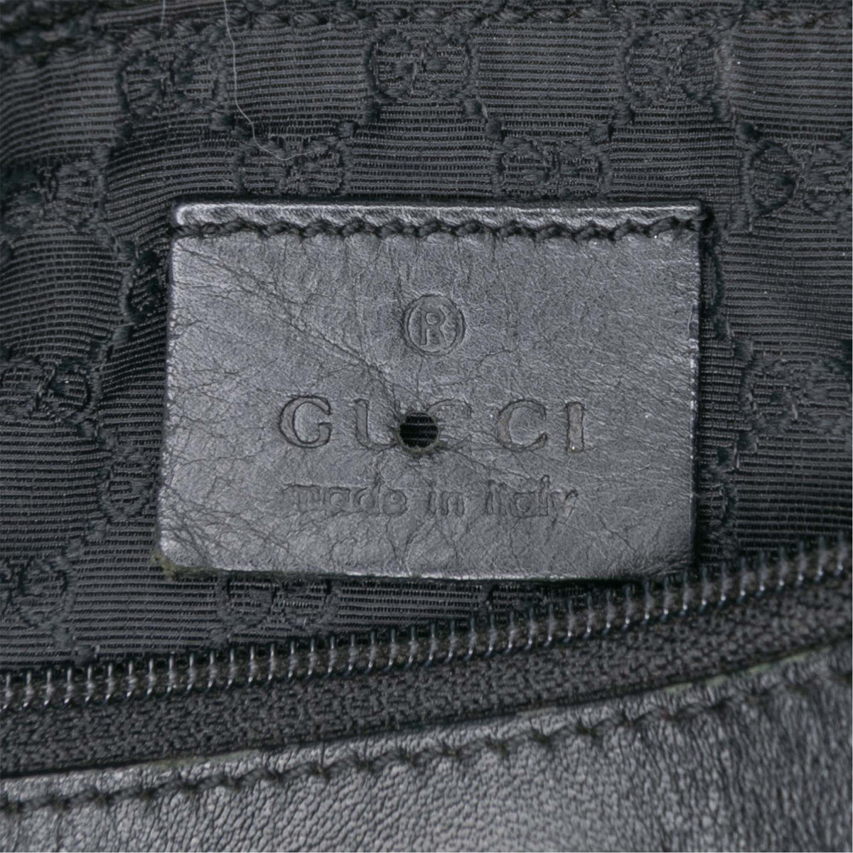 Shoulder Bag Denim Web Black (Pre-Owned)