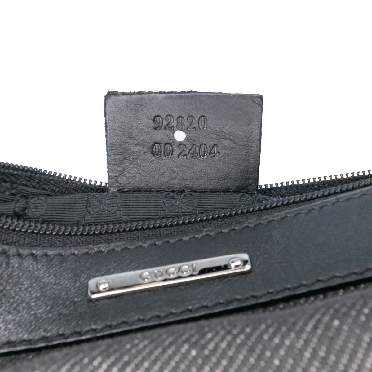 Shoulder Bag Denim Web Black (Pre-Owned)