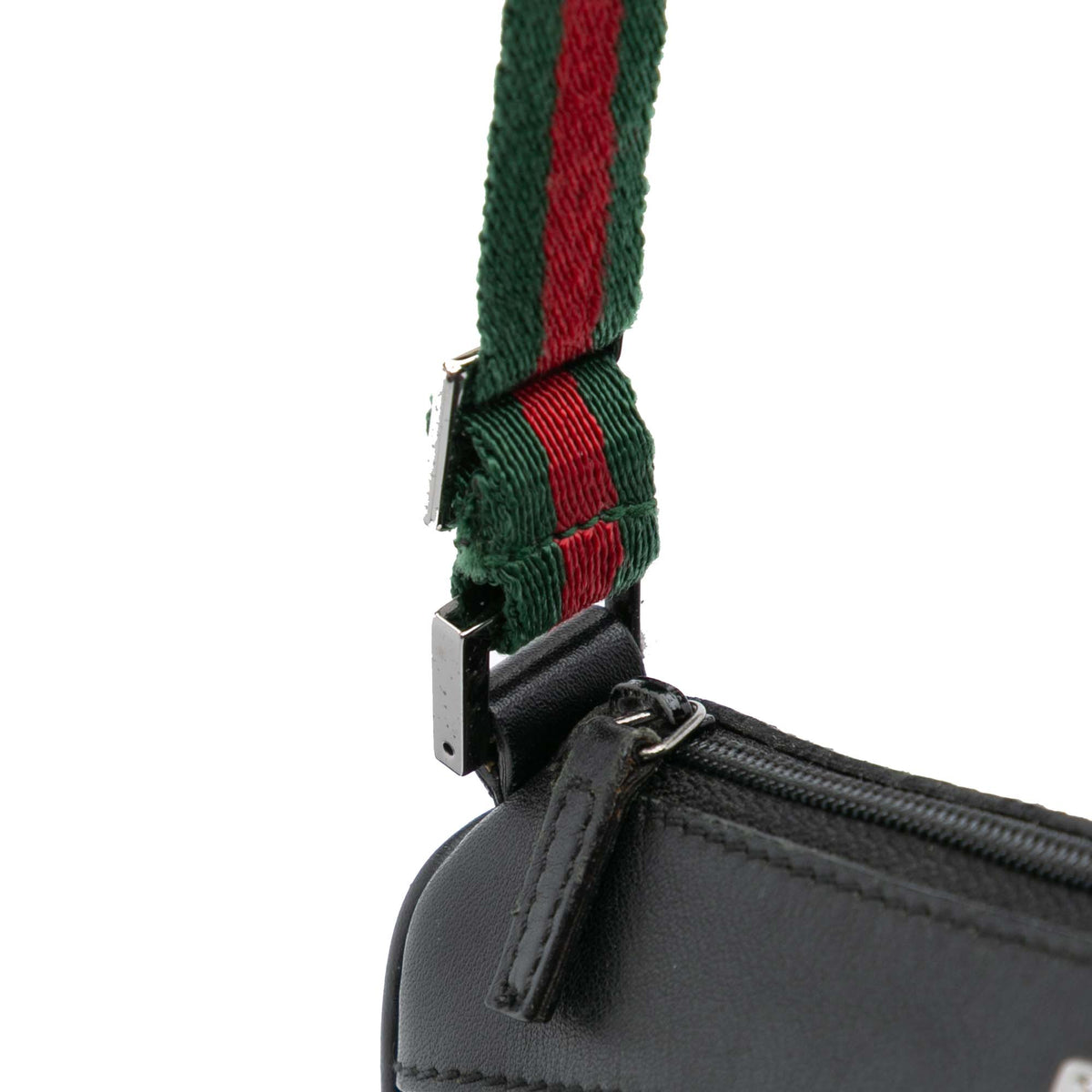 Shoulder Bag Denim Web Black (Pre-Owned)