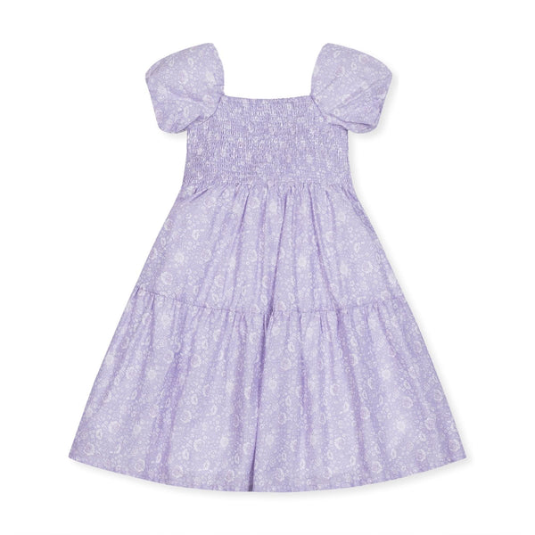 Smocked Bubble Sleeve Dress