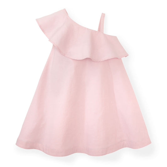 One Shoulder Flounce Dress
